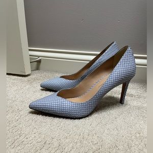 Banana Republic - Light Gray Vegan Leather Snakeskin Look Heels